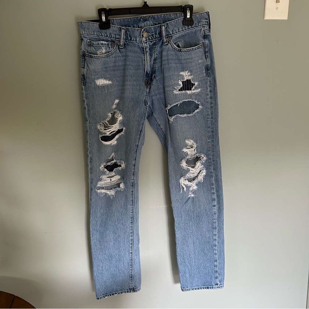 Abercrombie & Fitch Langdon Slim Jeans Distressed 31x30